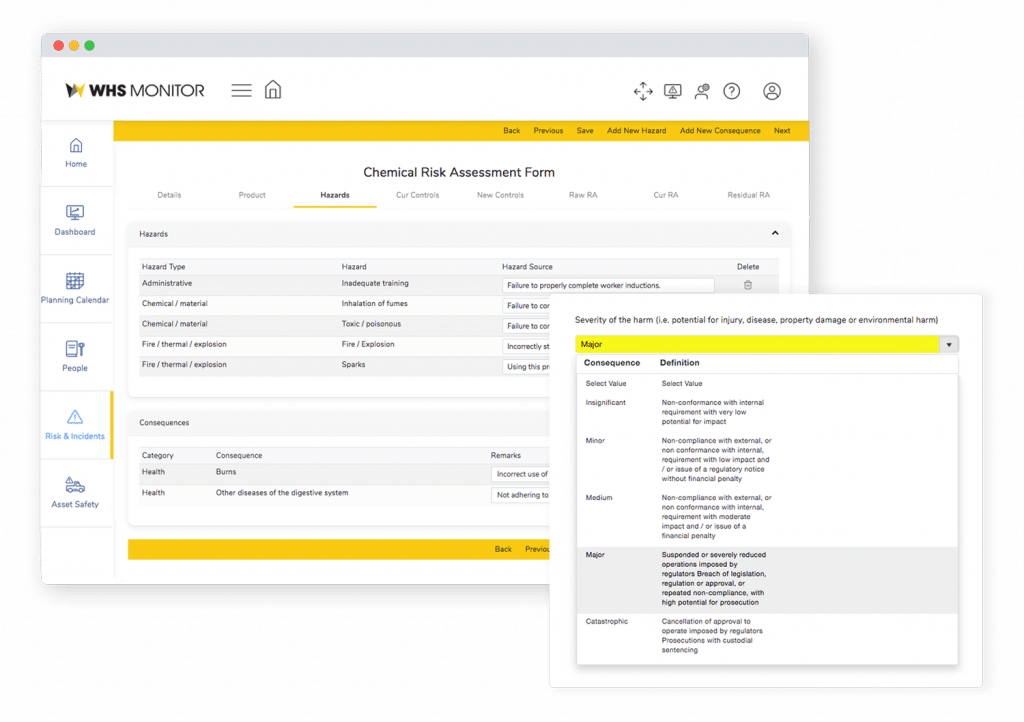 Chemical risk assessment