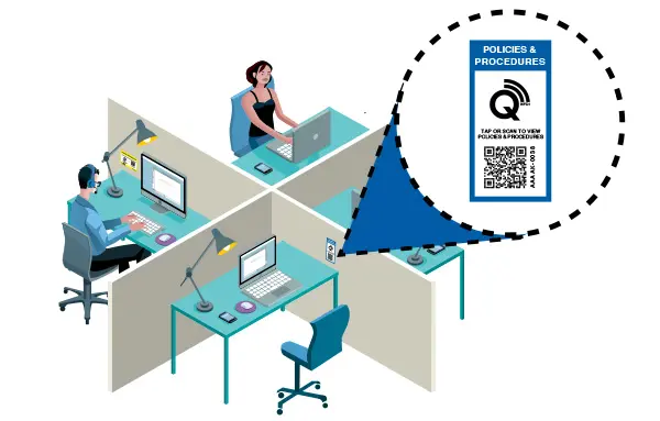 WHS Monitor Policies and procedures Q-tap label