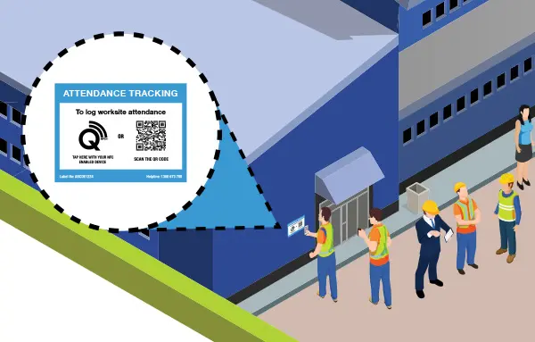 WHS Monitor Attendance Tracking Q-tap Label